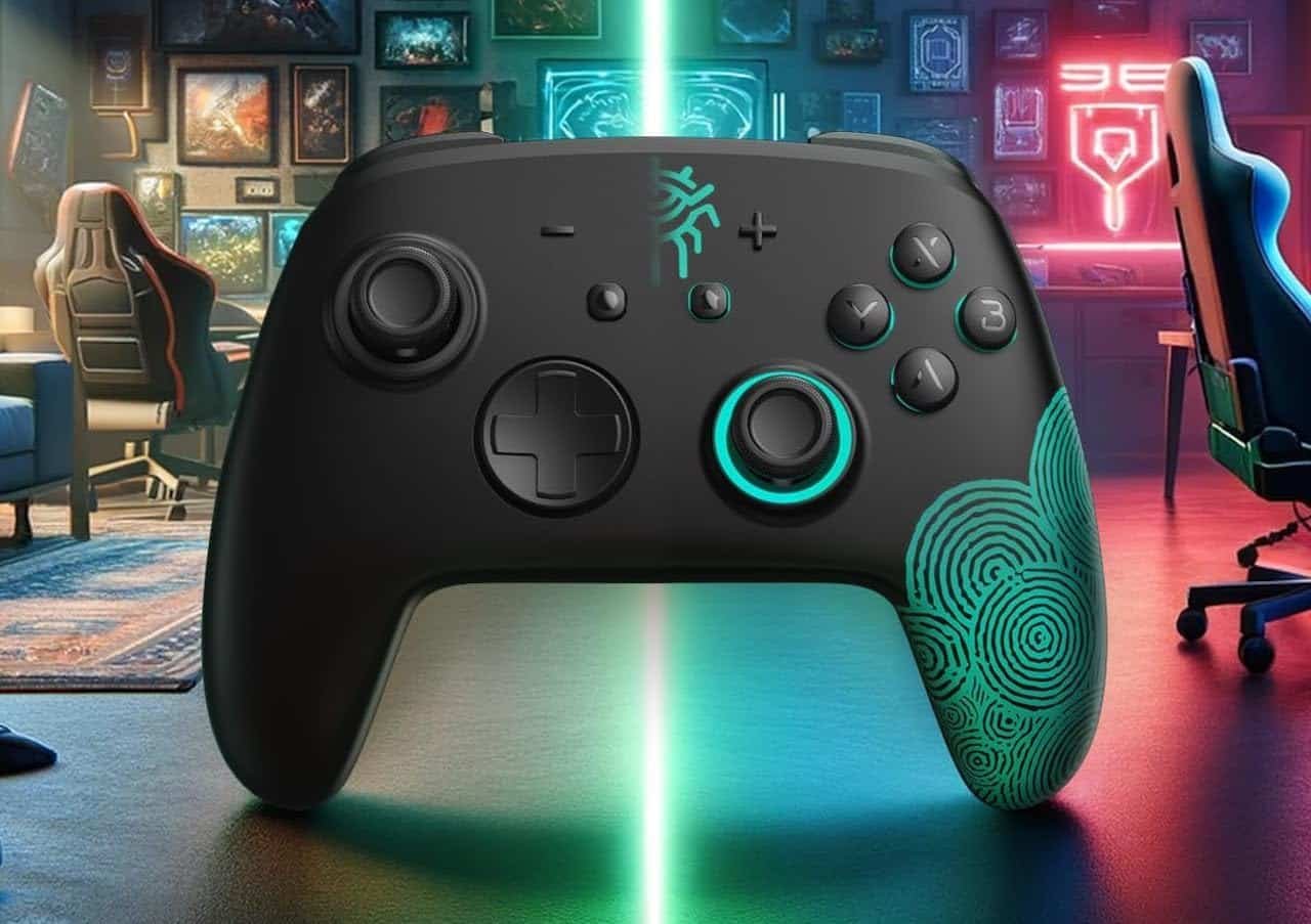 Une manette Switch.