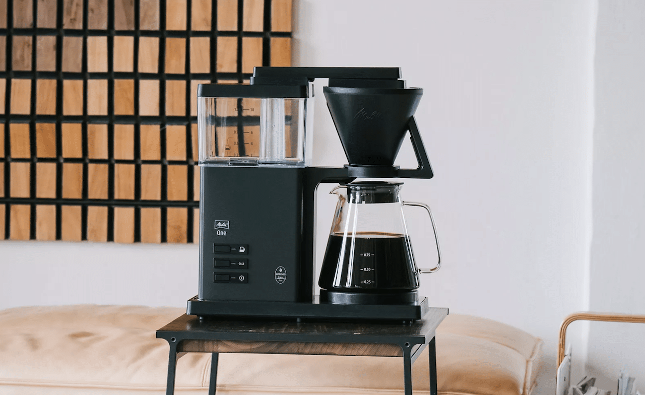 Une cafetière à filtre de la marque MELITTA.